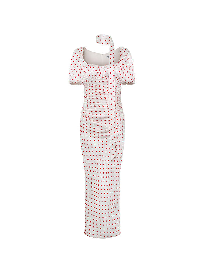 Polka Dot Midi Dress