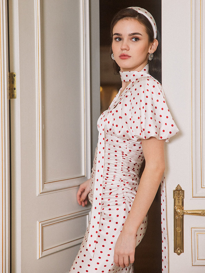 Polka Dot Midi Dress