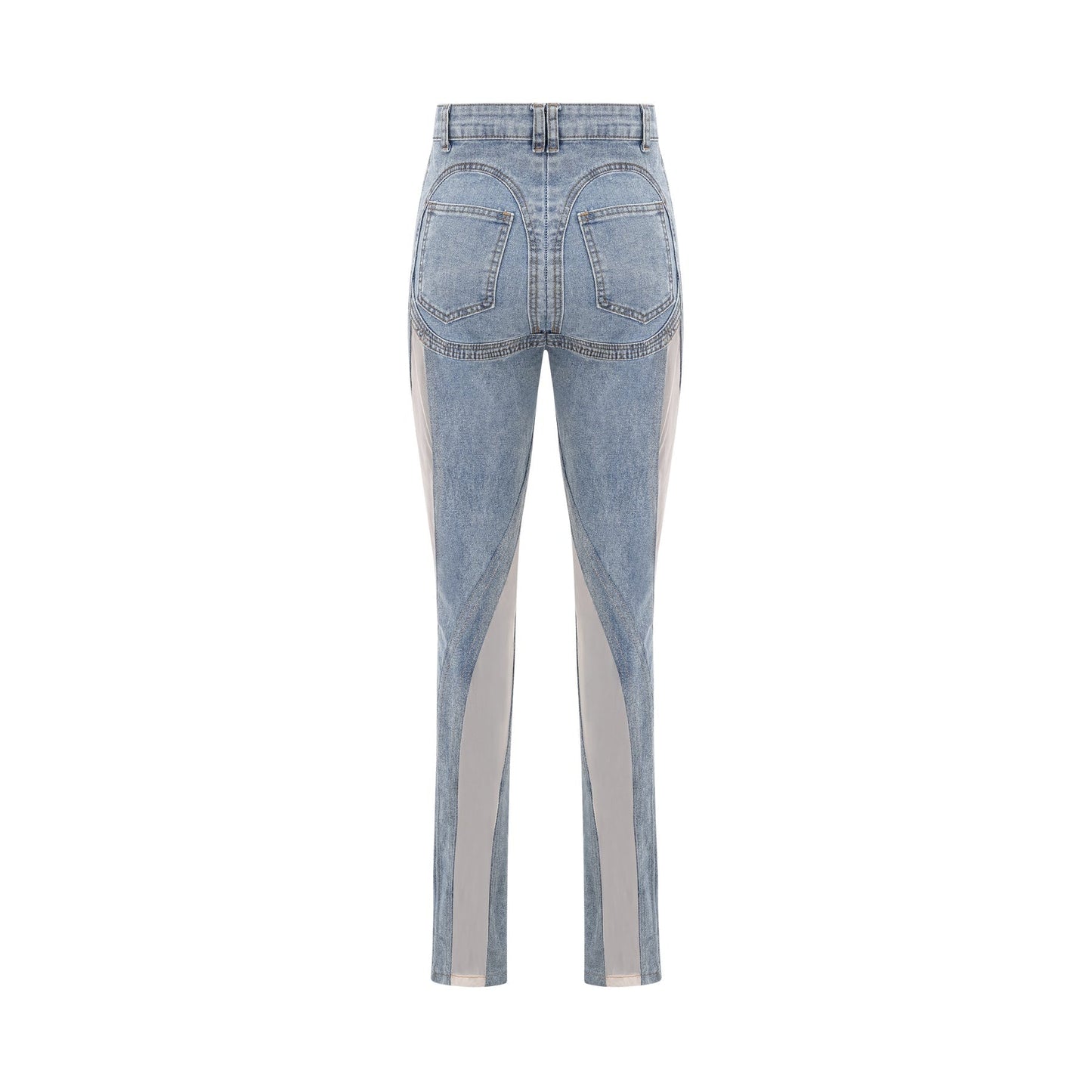 Aélis sheer - panelled jeans - XXS