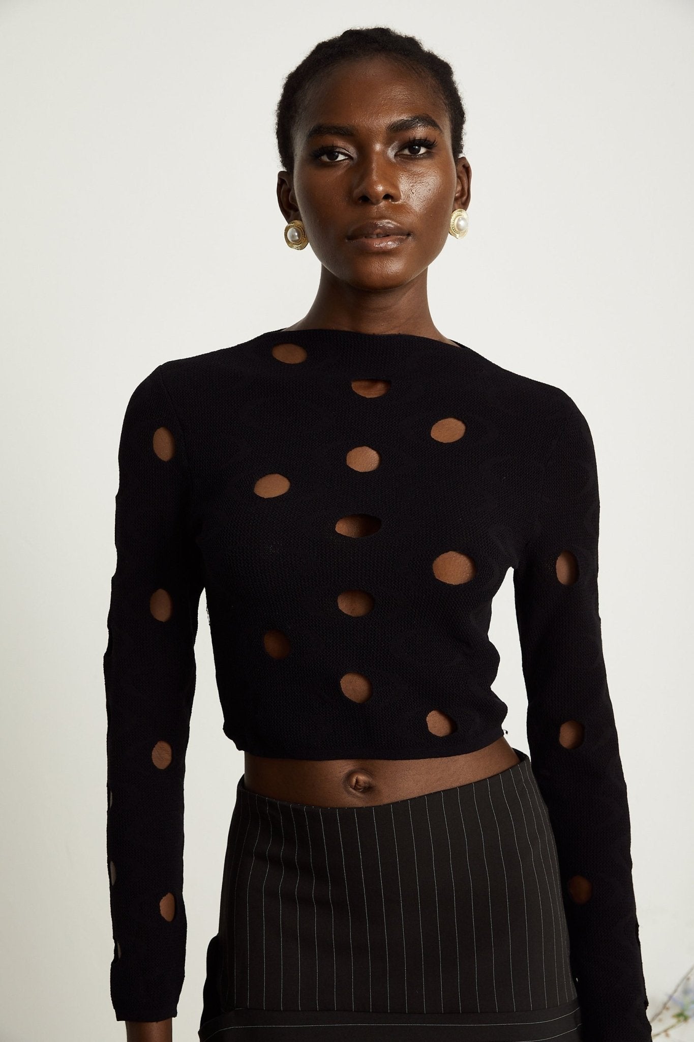 Ainsley cut  out cropped top