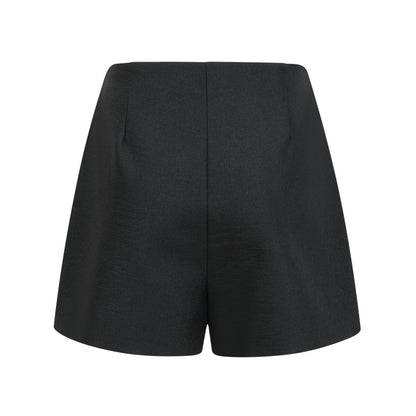 Black shorts with decorative embellishments named Roseline